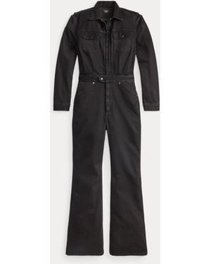 RRL Denim Western Coverall - Black