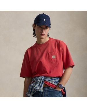 Polo Ralph Lauren Relaxed Fit Heavyweight Jersey T-Shirt - Red