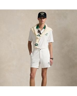 Ralph Lauren 15 Cm Polo Prepster Terry Graphic Short - Natural