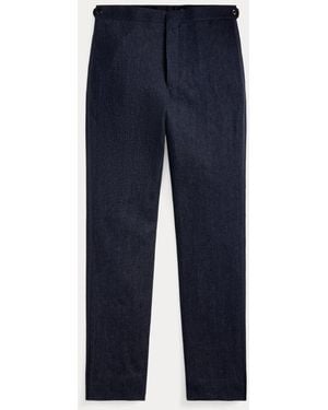 Ralph Lauren Slim Fit Denim Tuxedo Trouser - Blue
