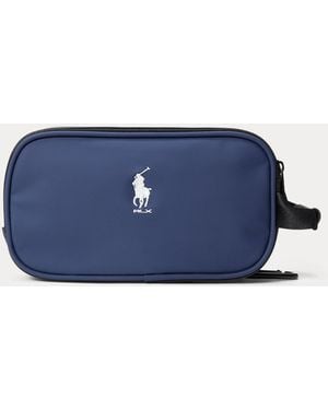 Ralph Lauren Embroidered-Logo Golf Pouch - Blue