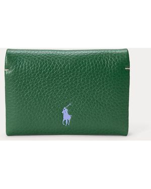 Polo Ralph Lauren Polo Play Leather Snap Card Case - Green