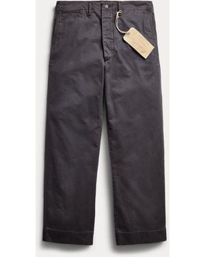 RRL Herringbone Field Trouser - Grey