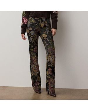 Ralph Lauren Wrigley Ii Floral Jacquard Pant - Black