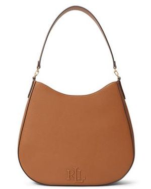 Ralph Lauren Borsa a spalla Adley grande in pelle - Marrone