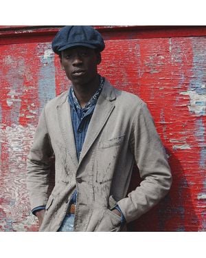 Ralph Lauren Unconstructed Repaired Jaspé Sport Coat - Gray
