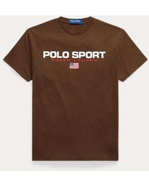Polo Ralph Lauren Classic Fit Polo Sport Jersey T-Shirt - Brown
