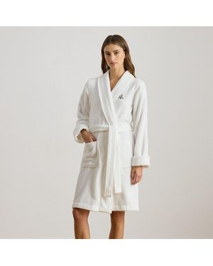 Ralph Lauren Accappatoio sciallato in spugna - Bianco