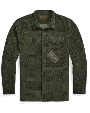 RRL Rrl X Zefren-m Corduroy Workshirt - Green