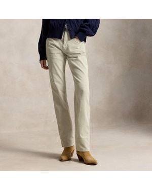 Polo Ralph Lauren Corduroy Relaxed Straight Trouser - Grey