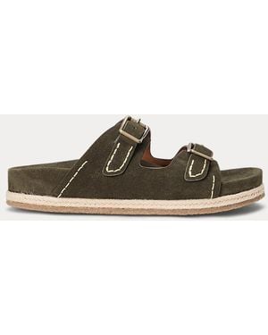Ralph Lauren Turbach Suede Sandal - Brown