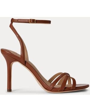Ralph Lauren Kendyl Nappa Leather Sandal - Brown