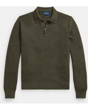 Polo Ralph Lauren Washable Wool Polo-Collar Jumper - Green