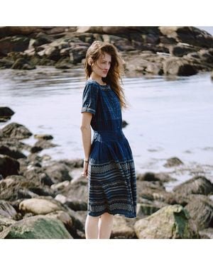 Ralph Lauren Embroidered Cotton Dress - Blue