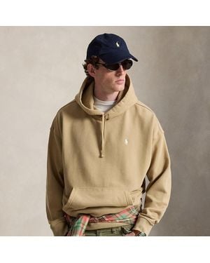 Polo Ralph Lauren Relaxed Fit Logo Fleece Hoodie - Natural