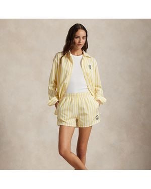 Ralph Lauren Us Open Striped Cotton Short - Yellow