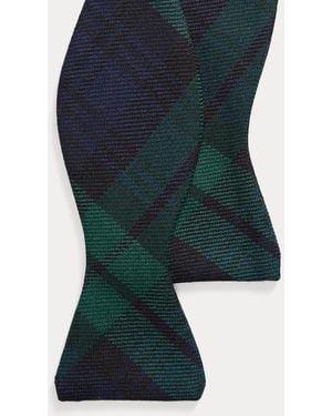 Polo Ralph Lauren Papillon in lana tartan - Blu