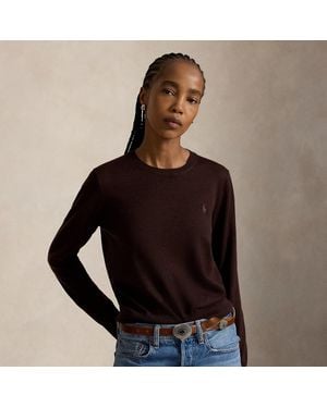 Polo Ralph Lauren Wollpullover Mit Rundhalsausschnitt - Schwarz
