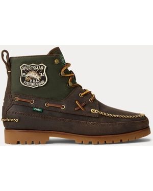 Polo Ralph Lauren Ranger Mid Suede & Twill Boot - Brown
