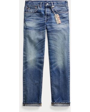RRL Ralph Lauren - Jeans Hillsview Slim Fit con orillo - Azul