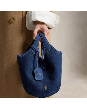 Polo Ralph Lauren Polo Play Small Denim Tote & Crossbody - Blue