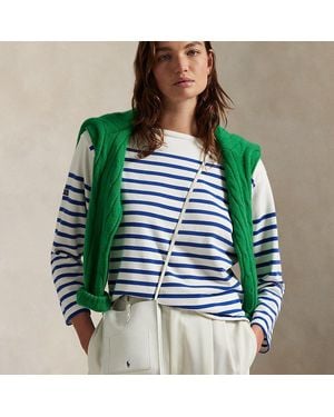 Polo Ralph Lauren Tracolla Polo Play in pelle con tasca - Bianco
