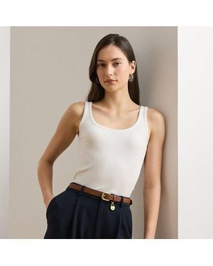 Ralph Lauren Stretch Cotton Tank Top - White