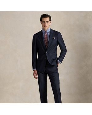 Polo Ralph Lauren Tailored Wollen Keperstof Polo Kostuum - Blauw