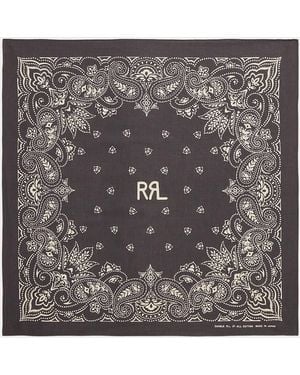 RRL Bandana Avec Logo Ranch - Métallisé