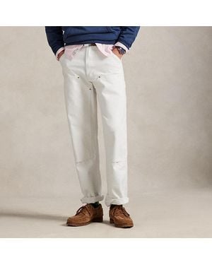 Polo Ralph Lauren Dungaree-Fit Segeltuch-Zimmermannshose - Weiß