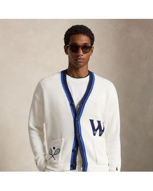 Polo Ralph Lauren Wimbledon Cotton Cardigan - Blue