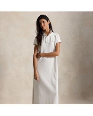 Polo Ralph Lauren Cotton Mesh Polo Dress - Natural