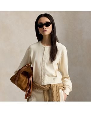 Polo Ralph Lauren Double-Knit Jacquard Cardigan - Brown