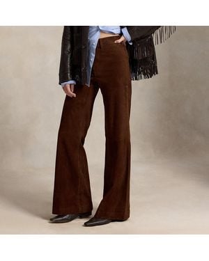 Polo Ralph Lauren Beaton Suede Trouser - Brown