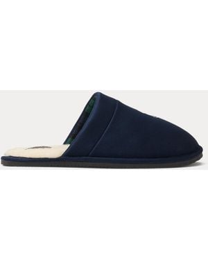 Polo Ralph Lauren Klarence Microsuede Scuff Slipper - Blue