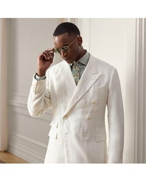 Ralph Lauren Glenn Hand-Tailored Linen Jacket - Grey
