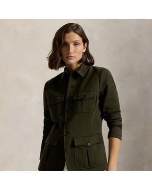 Polo Ralph Lauren Knit Ponte Utility Jacket - Green