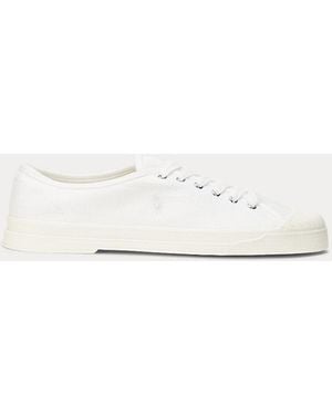 Ralph Lauren Essence 100 Canvas Cap-toe Sneakers - White
