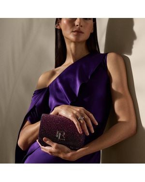 Ralph Lauren Tracolla RL 888 mini con cristalli - Viola