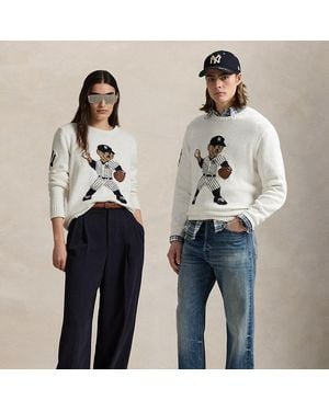 Polo Ralph Lauren Bear Pullover Polo Ralph Lauren Lauren Yankees - Blau