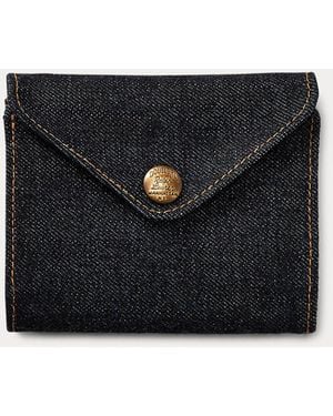 RRL Denim Billfold Wallet - Multicolour