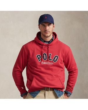 Polo Ralph Lauren The Rl Fleece Western-Logo Hoodie - Red