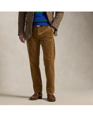 Ralph Lauren Stretch Straight Fit Corduroy Trouser - Brown