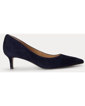 Ralph Lauren Décolleté Adrienne in camoscio - Blu