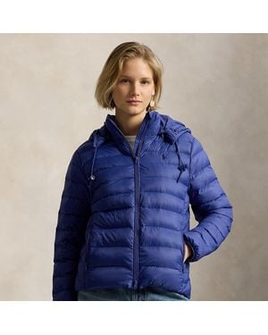 Polo Ralph Lauren Water-Resistant Packable Hooded Jacket - Blue