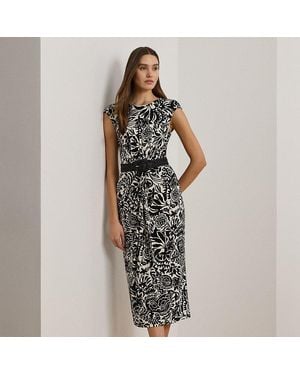 Ralph Lauren Ralph Lauren Floral Twist-Front Stretch Jersey Dress - Multicolor