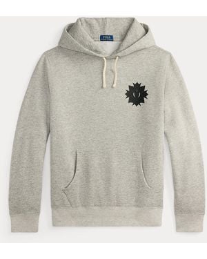 Polo Ralph Lauren Fleece-Kapuzenpullover Mit Stickerei - Grau