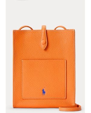Polo Ralph Lauren Polo Play Leather Pocket Crossbody - Orange