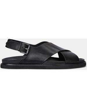 Polo Ralph Lauren Zane Leather Sandal - Black