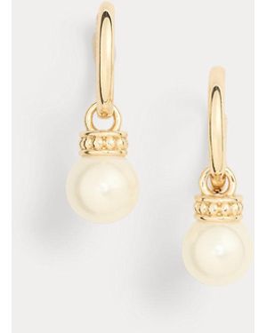 Ralph Lauren Vergoldete Ohrhänger Mit Kunstperlen - Mettallic